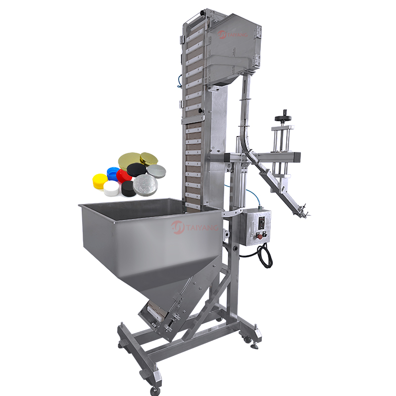 Lifting Bottle Cap Sorting and Capping Machine